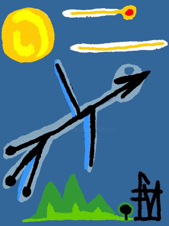 oiseau du paradis 数字艺术