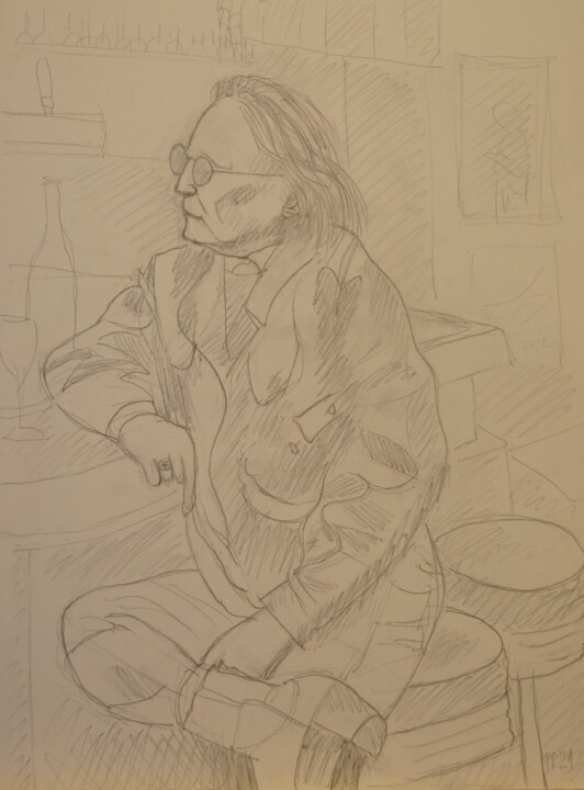 Christophe au bar - 1 图画, 15.8x11.8 in