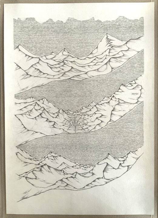 Le temps déraciné * 图画, 16.5x11.7 in