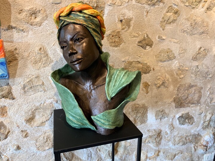 Abeba (fleur en éthiopien) 雕塑, 23.6x16.9 in