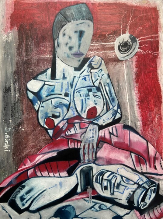 Kobieta 6 绘画, 27.6x19.7 in