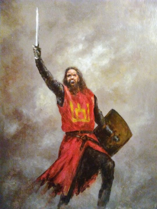 Warrior 绘画, 31.5x23.6 in