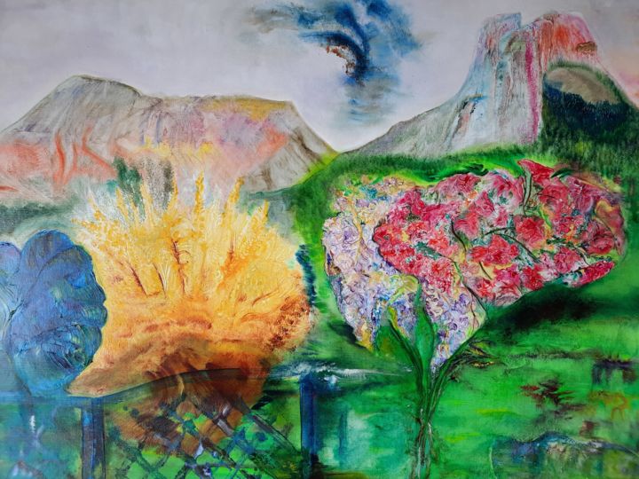 "Alex" başlıklı Tablo Jean-Luc Sert tarafından, Orijinal sanat, Petrol