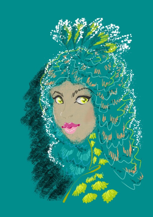 Digital Arts titled "Firebird" by Tatiana Dushenkova, Original Artwork, 2D Digital Work