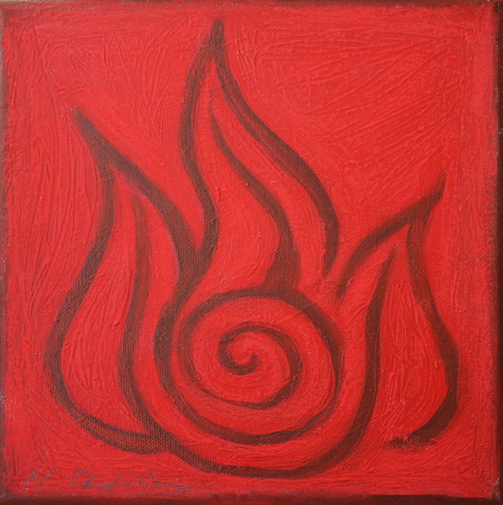 绘画,  7.9x7.9 in 