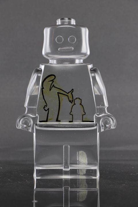 ROBOCLUSION LA LINEA 雕塑, 9.8x6.3 in