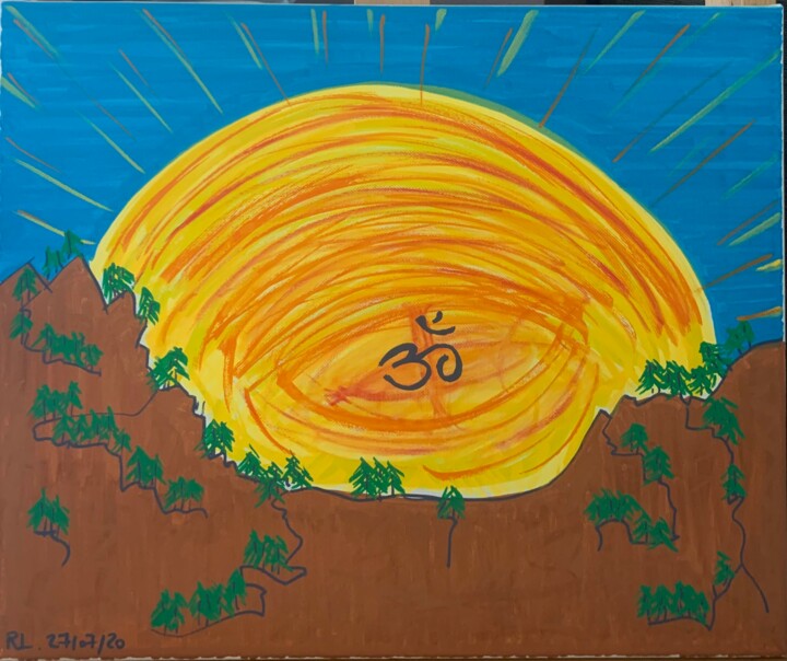 L'oeil du soleil en Om 绘画