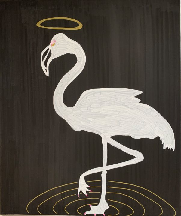 Hommage à GJ 绘画, 21.7x17.7 in