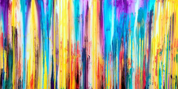Painting titled "The Emotional Creat…" by Carla Sá Fernandes, Original Artwork, Acrylic Mounted on Wood Stretcher frame