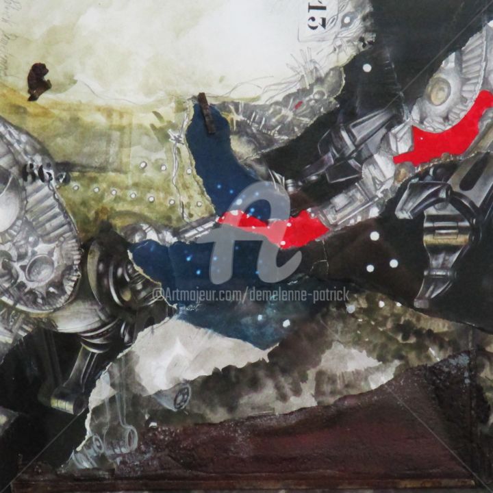 F-1645 Retirada Collages, 7,5x7,5 in