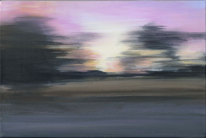 Painting titled "Durée limitée : Km…" by Martine Lafont, Original Artwork, Acrylic Mounted on Wood Stretcher frame