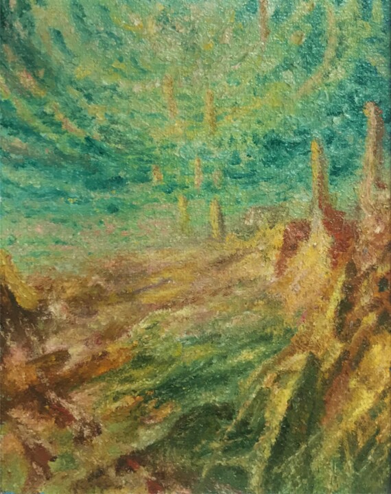 Горные тропы 2 绘画, 9.5x7.5 in