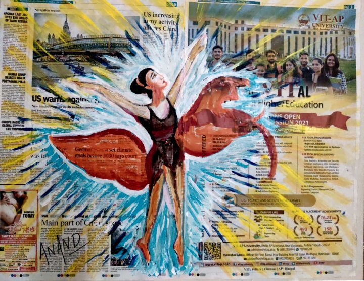 BALLET-9 绘画, 21.5x27.5 in