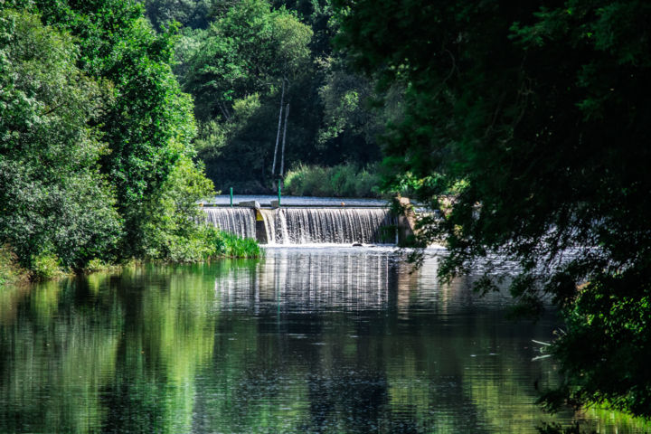 Photography titled "écluse au canal de…" by Celyne Deporter, Original Artwork, Digital Photography