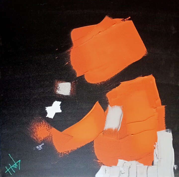 Peinture intitulée "NAPPES DE DEJA LA" par Hab Le Hibou, Œuvre d'art originale, Acrylique