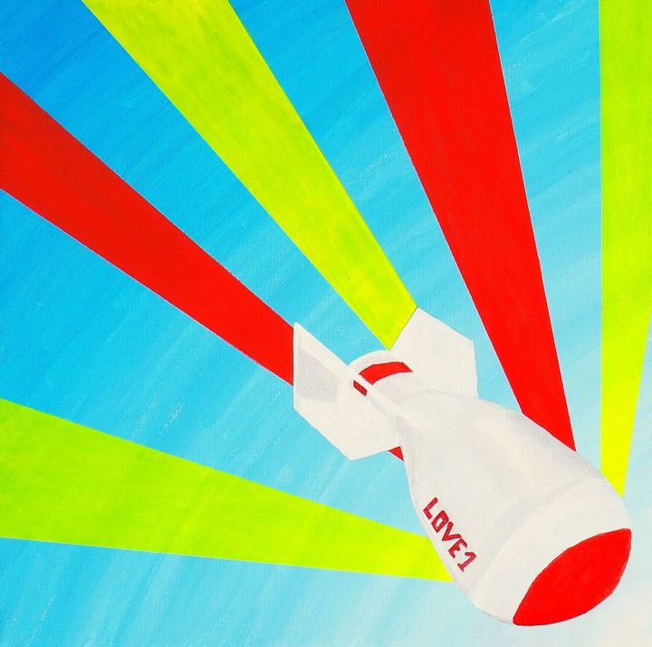 Pittura intitolato "The war" da Fab Nut, Opera d'arte originale, Acrilico