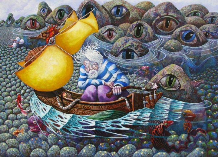 Styx - die letzte Fahrt 绘画, 27.6x39.4 in
