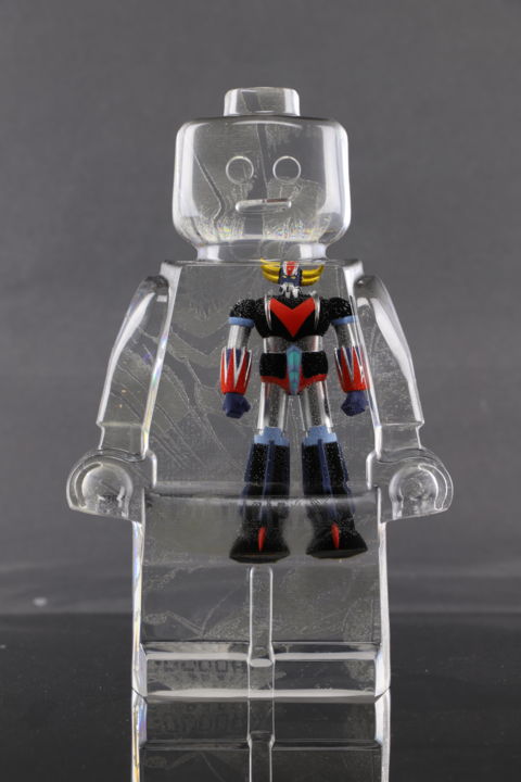GOLDORAK 7 MANGA 雕塑, 10.2x5.9 in