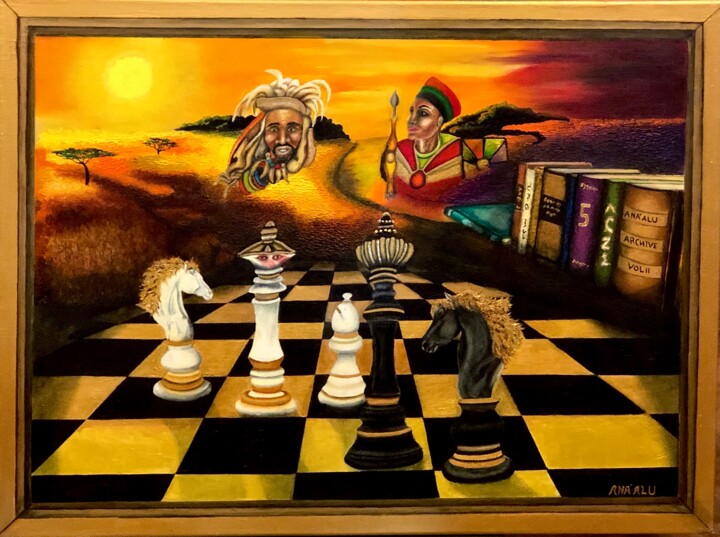 The Reader V: End Game 绘画, 30x40 in