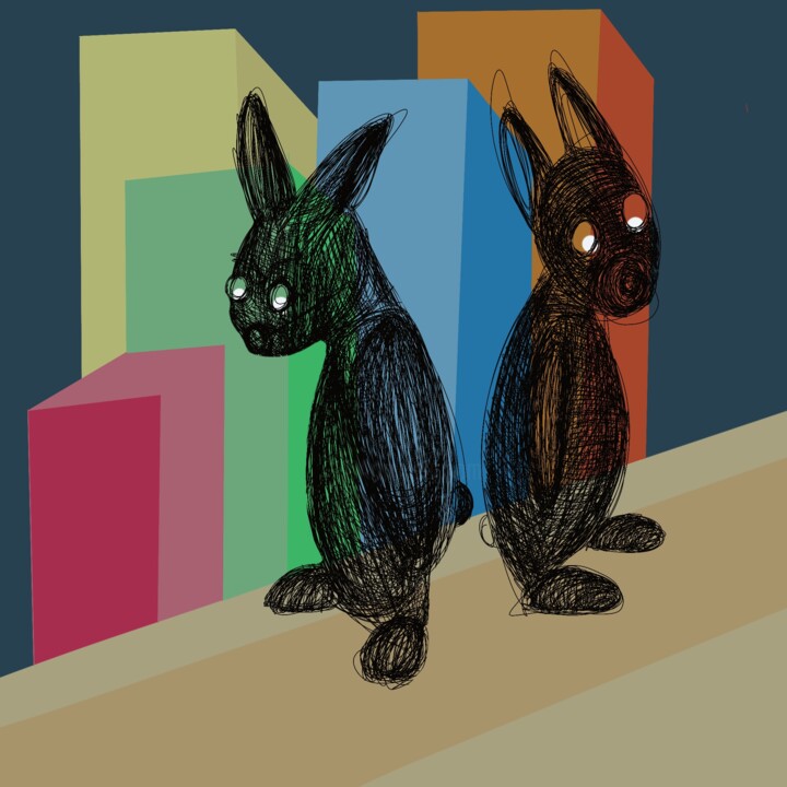 "1.4" başlıklı Dijital Sanat Melo tarafından, Orijinal sanat, Dijital Resim