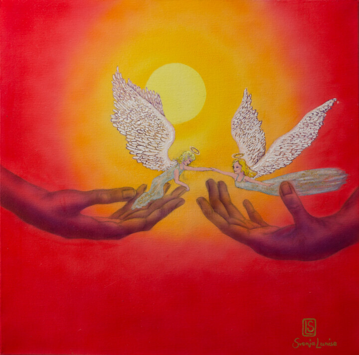 Engel der Freundschaft 绘画, 23.6x23.6 in