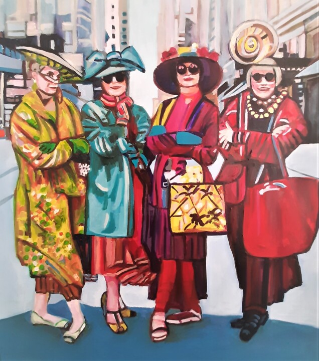 Crazy seventies 绘画, 31.5x28.4 in