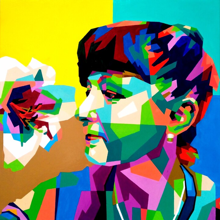 Peinture intitulée "(example) Portrait…" par Anatolii Rabkov, Œuvre d'art originale, Huile