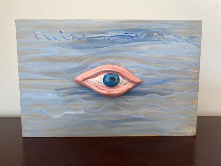 Mira tu Alma y te encontraras. Serie Miradas del Alma 雕塑, 5.9x9.8 in