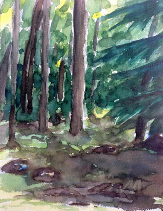 Korsika (3) / Corsica (3) 绘画, 10.6x8.7 in