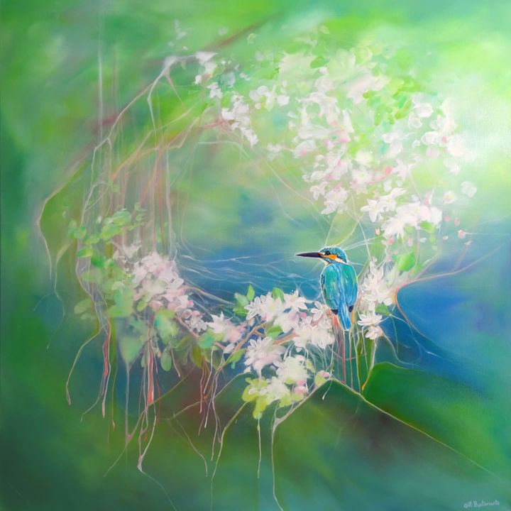 April Jewel 绘画, 30x30 in