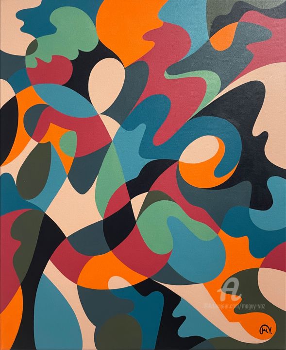 Tango 绘画, 24x19.7 in