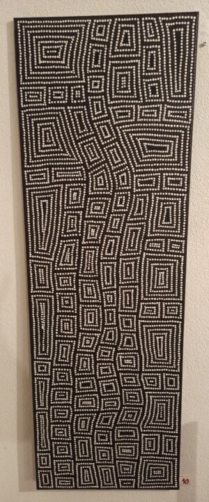 Escalier au-delà dans le temps du rêve 绘画, 47.2x15.8 in