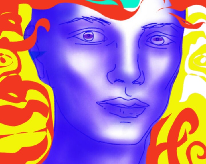 Arts numériques intitulée "Angels in the heart" par Corinne Courlet, Œuvre d'art originale, Peinture numérique