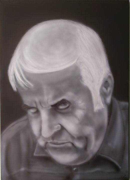 "Vater" Painting, 27.6x19.7 in