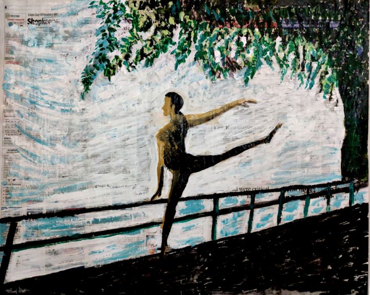 BALLET-13 绘画, 21.5x27.5 in