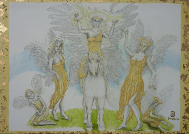 Goldies 绘画, 27.6x39.4 in
