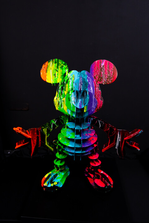 Metal Mickey Enorme 雕塑, 29.1x29.5 in