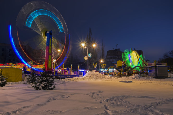 Carousel at night 摄影