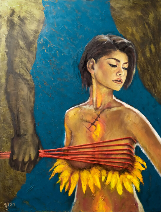 Painting titled "Frames/Рамки" by Marina Letty, Original Artwork, Oil