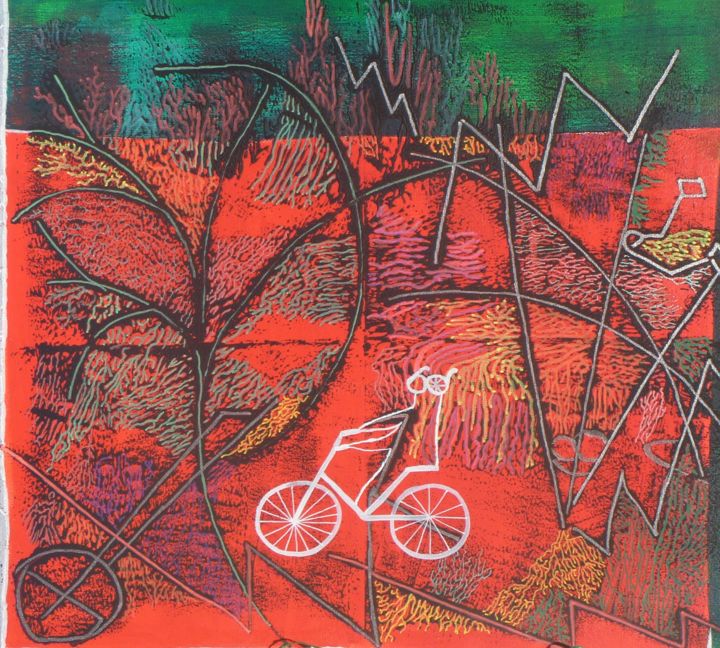 En roue libre 绘画