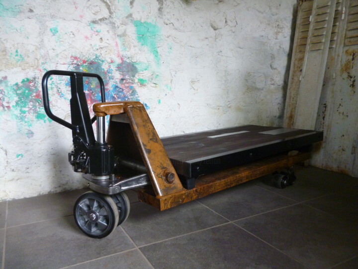 TABLE BASSE - TRANSPALETTE 设计, 27.2x23.2 in