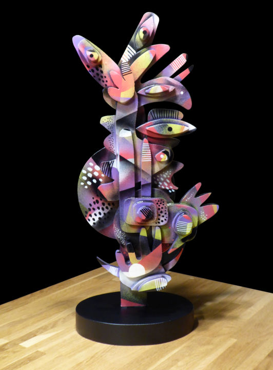 Totem 1 雕塑, 21.7x9.5 in