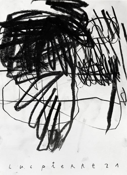 Dessin intitulée "IN VIEW OF" par Luc Pierre, Œuvre d'art originale, Graphite