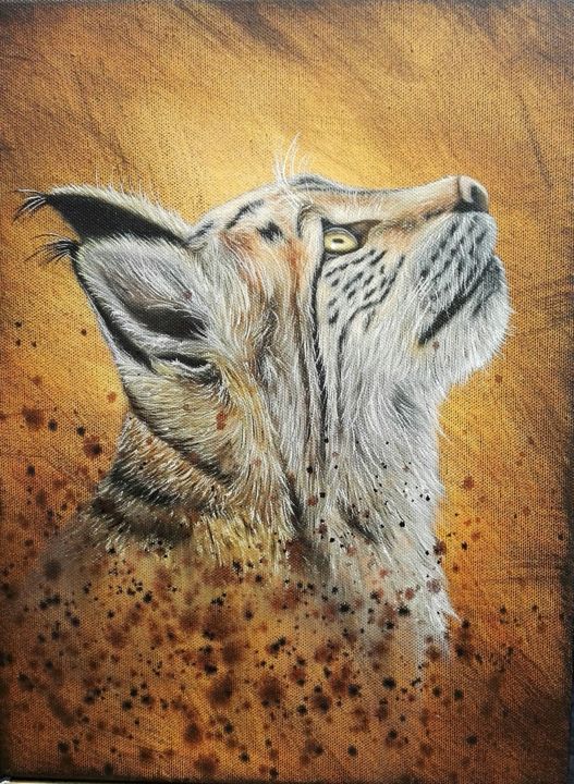 Huile sur toile série animalière format 30/40 cm 绘画, 15.8x11.8 in