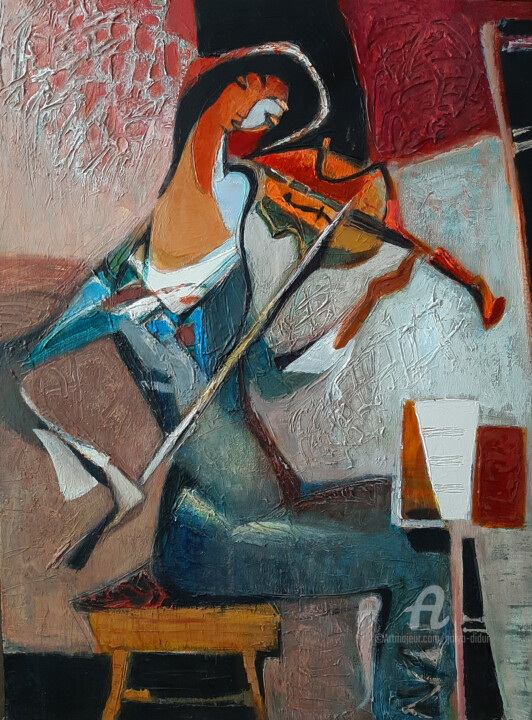 Pittura intitolato "D-Moll" da Galya Didur, Opera d'arte originale, Acrilico