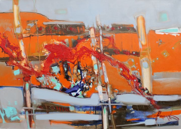 After the dragon 绘画, 27.6x39.4 in
