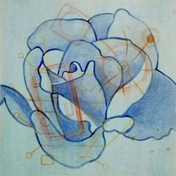 Painting titled "Happiness Garden (6…" by Gian Luigi Braggio, Original Artwork, Acrylic