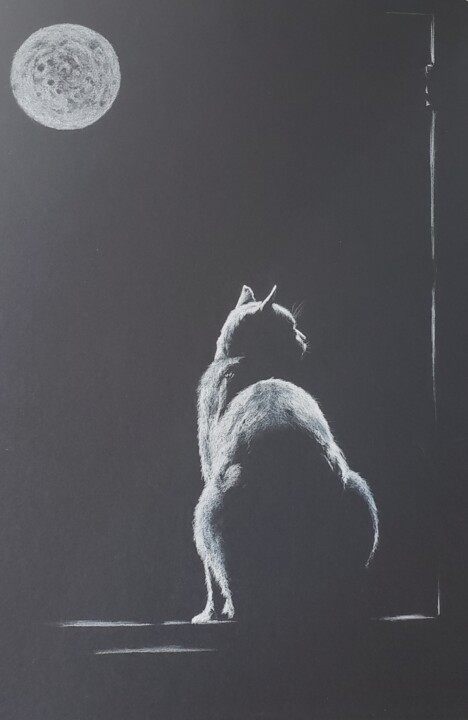 Luz de luna 图画, 15.8x11.8 in