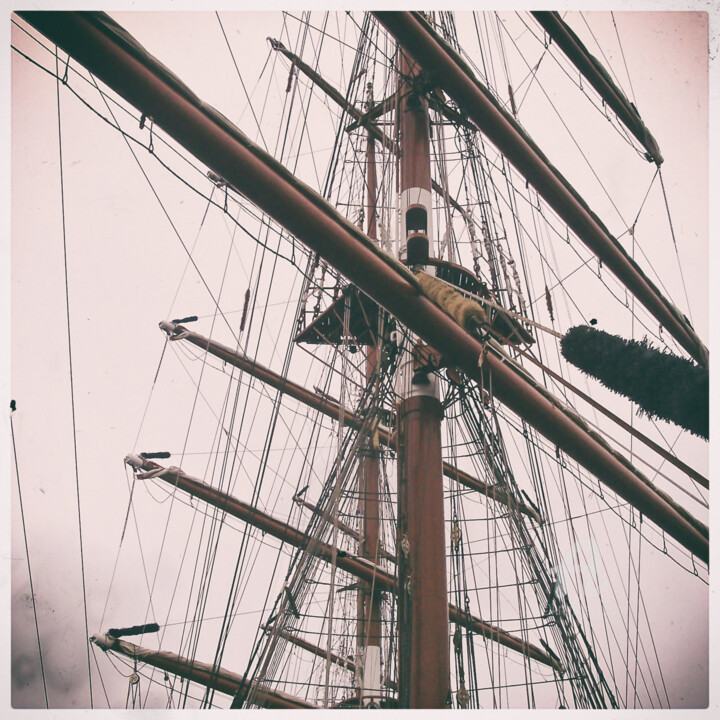 Photographie intitulée "Old grain wooden ri…" par Cédric Hajiji, Œuvre d'art originale, Photographie numérique