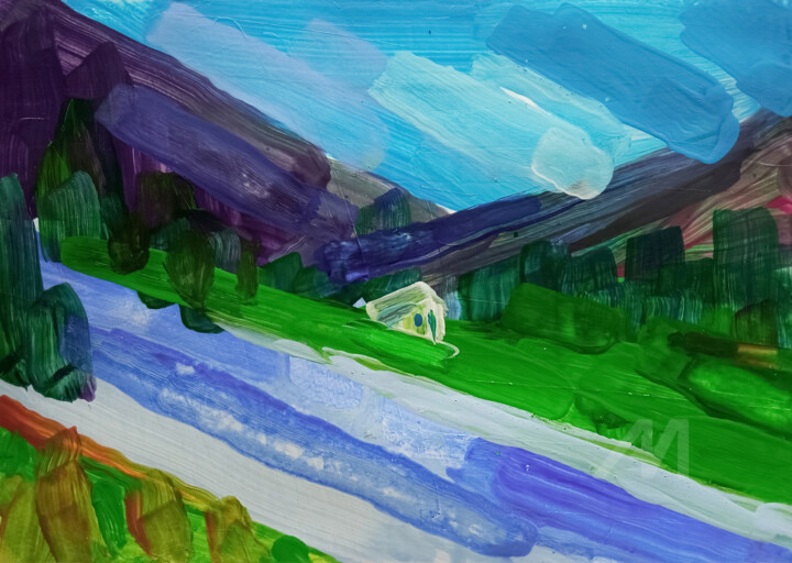 绘画,  7.4x10.4 in 